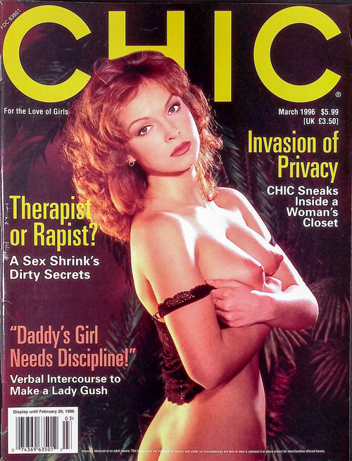 CHIC March 1996 Vol. 20 No. 5 Vintage Softcore Magazine