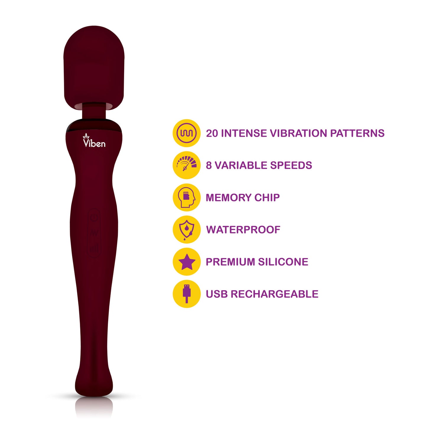 Sultry Wand Massager - Ruby