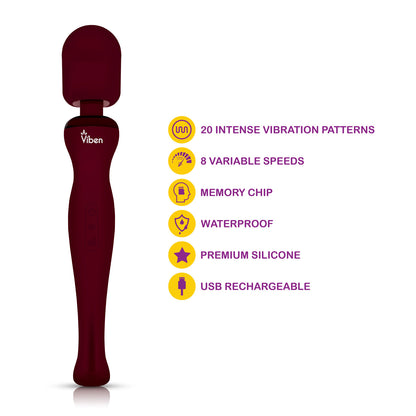 Sultry Wand Massager - Ruby