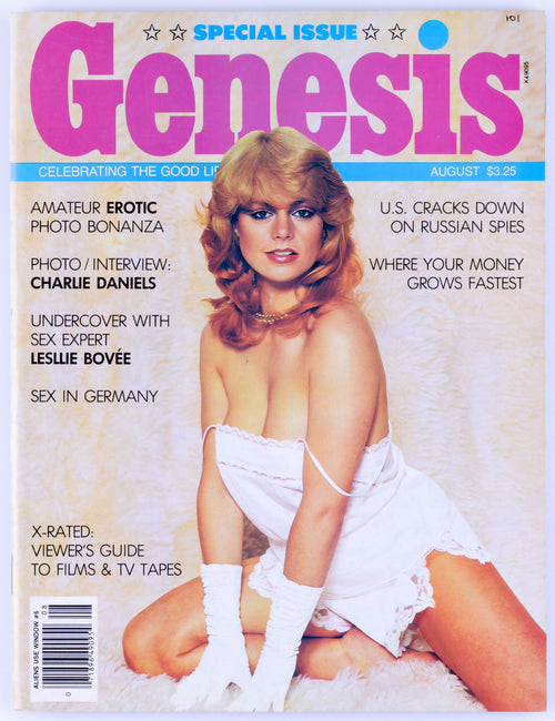 Genesis August 1982 Vol. 10 No. 1 Vintage Softcore Adult Magazine - April Stiles, Pamela Drake, Annie Sands