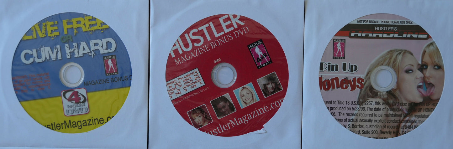 Lot of 9 XXX Hustler Supplemental DVDs - Mid 2000s - #3