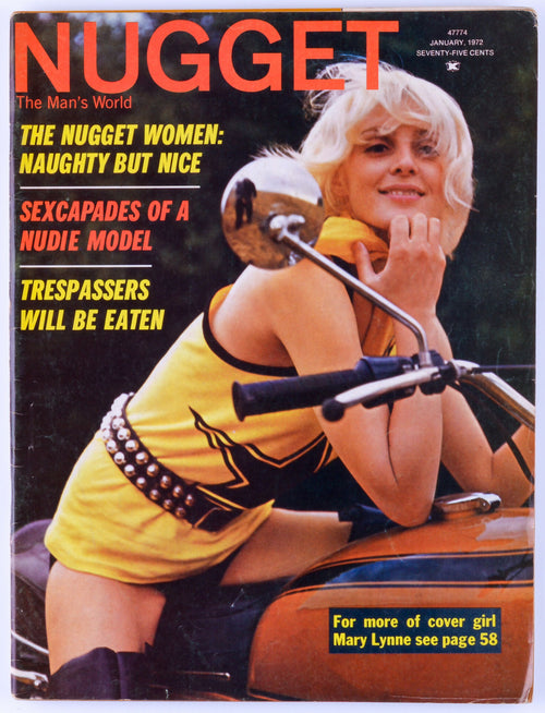 NUGGET January 1972 Vol. 16 No. 1 Vintage Softcore Adult Fetish Magazine - Mary Lynne, Sharon Church
