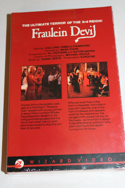 Fraulein Devil Wizard Video Big Box Re release VHS Tape