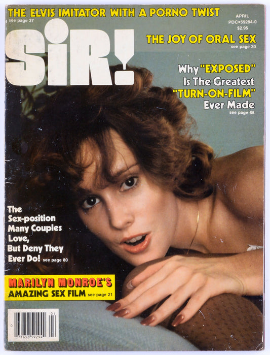 SIR! April 1981 Vol. 36 No. 9 Softcore Vintage Adult Magazine