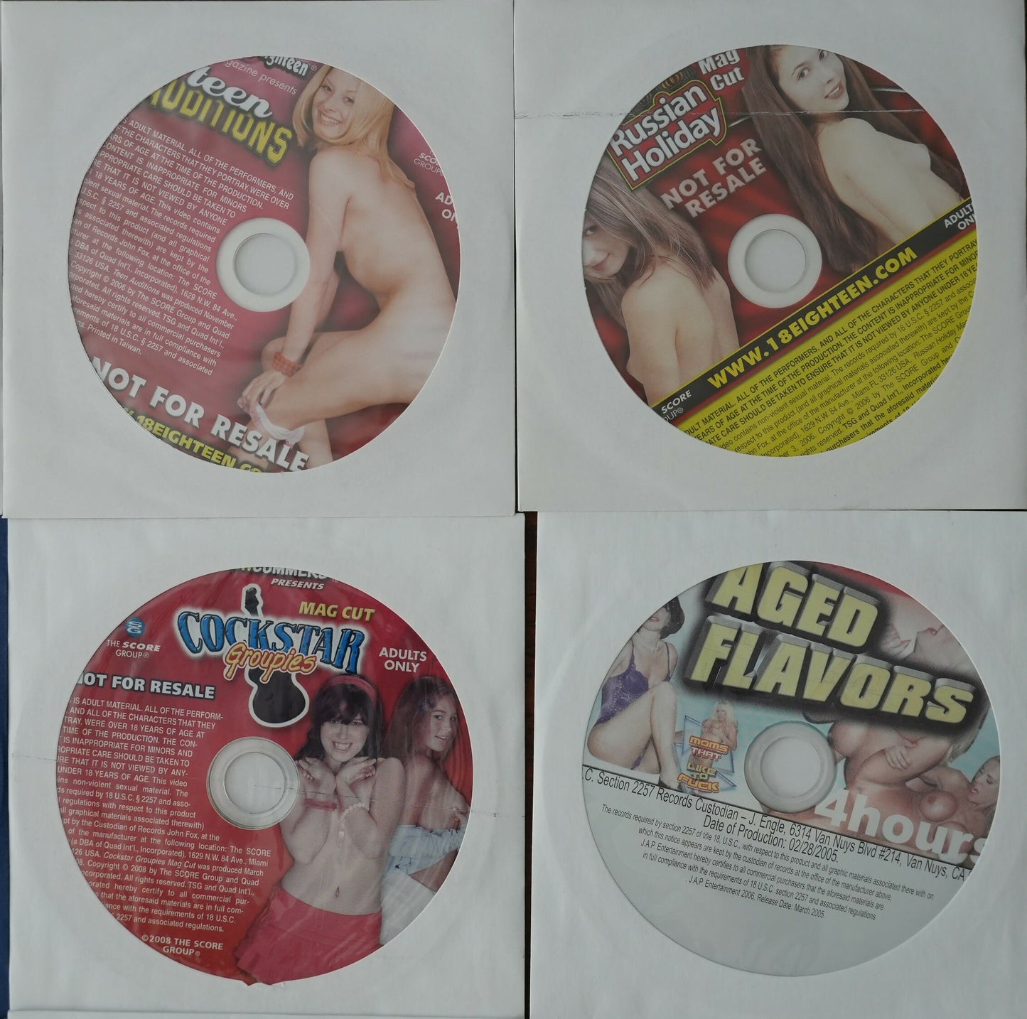 Lot of 16 XXX Supplemental DVD - Early to Mid 2000s - Lot #3