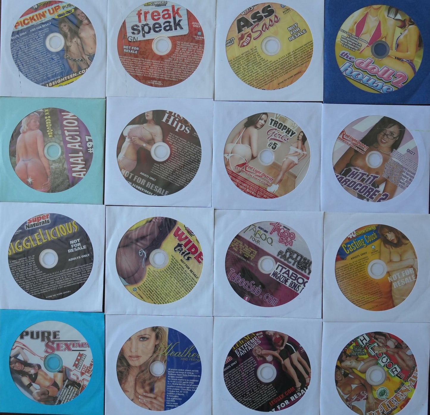 Lot of 16 XXX Supplemental DVD - Early to Mid 2000s - Lot #4
