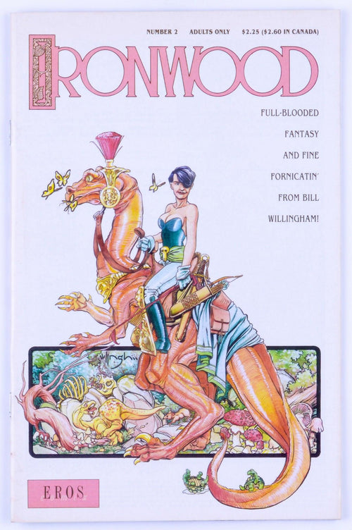 IRONWOOD No. 2 March 1991 By Bill Willingham EROS Comix Fantasy Adult Comic Book