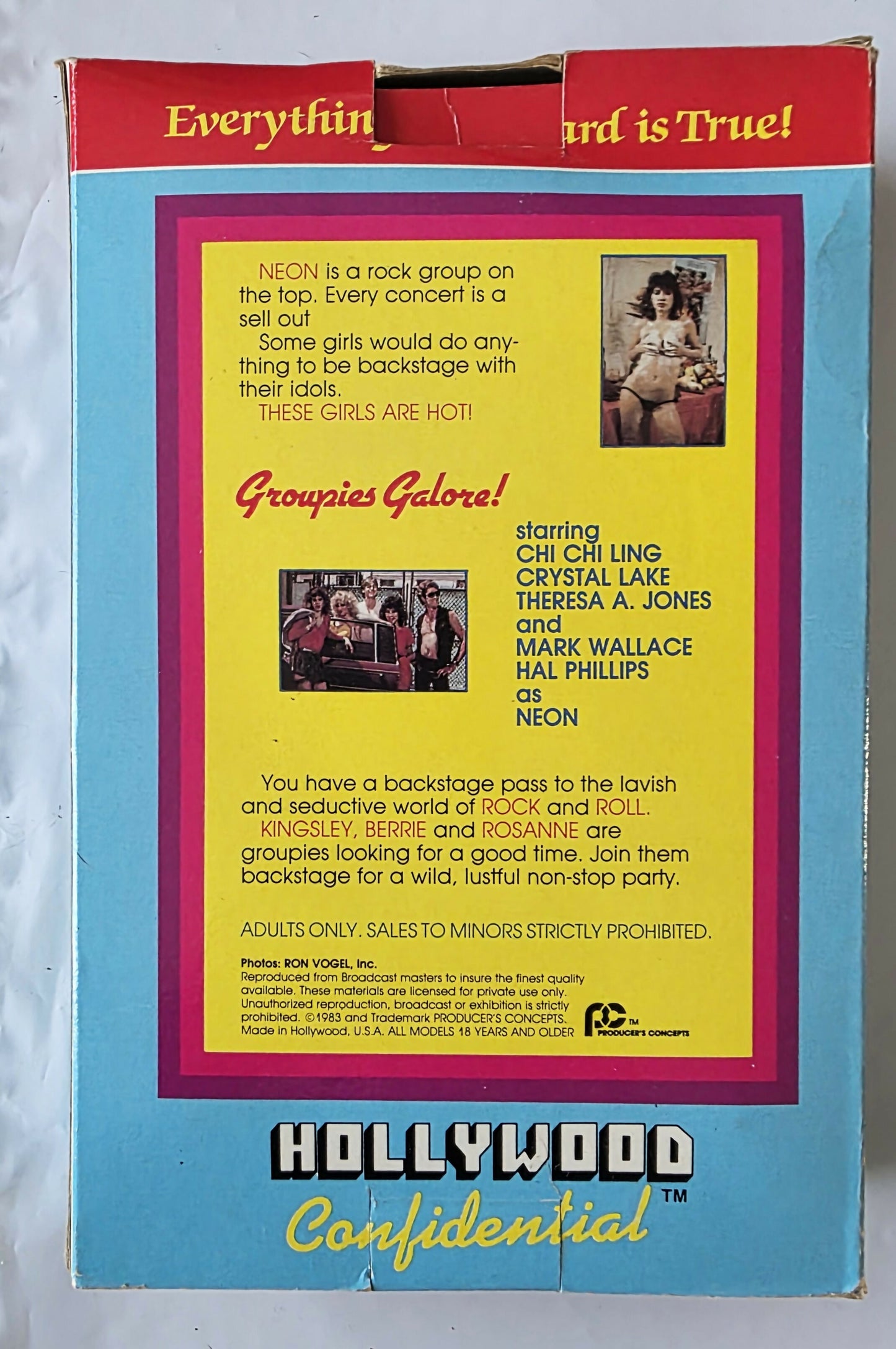 Hollywood Confidential Groupies Galore! (1983) VHS