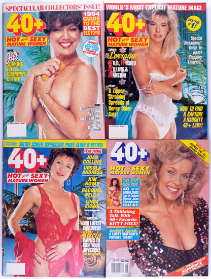 40+ By Elton Publishing Mature Adult Magazine Lot Of 23 1989 - 1994 *Fair To Excellent Condition*