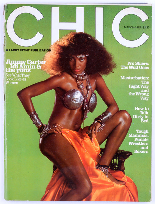 CHIC March 1978 Vol. 2 No. 5 Softcore Vintage Magazine Larry Flynt Publication - Trifold Poster