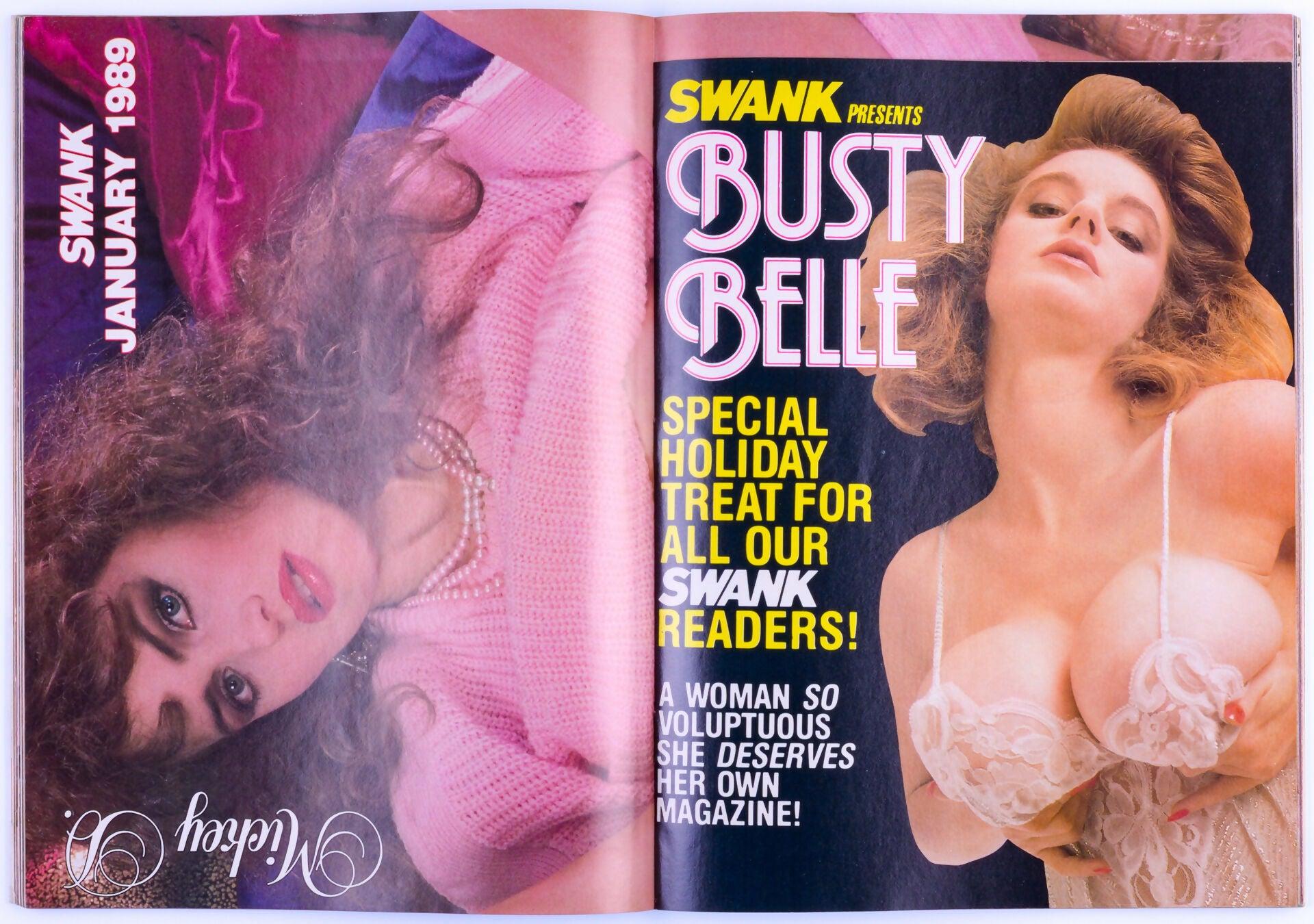 SWANK Vintage Softcore Adult Magazine Vol. 36 No. 1 January 1989 Includes Bonus Big Boob Magazine - XXX Marketplace