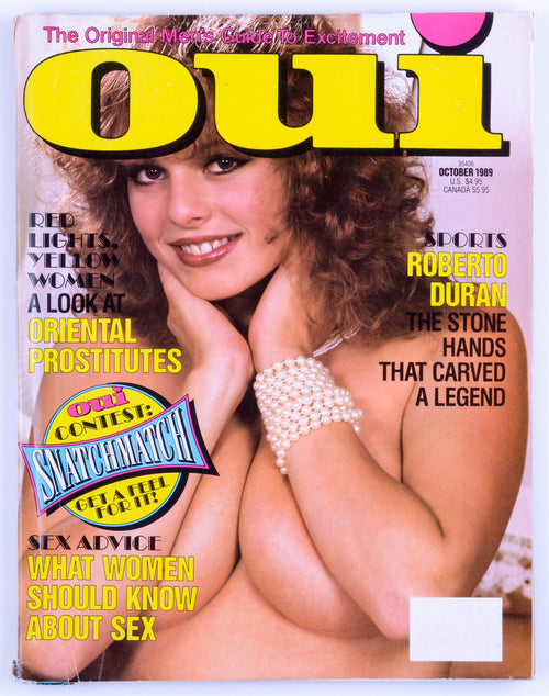 Oui October 1989 Vol. 20 No. 10 Vintage Softcore Magazine