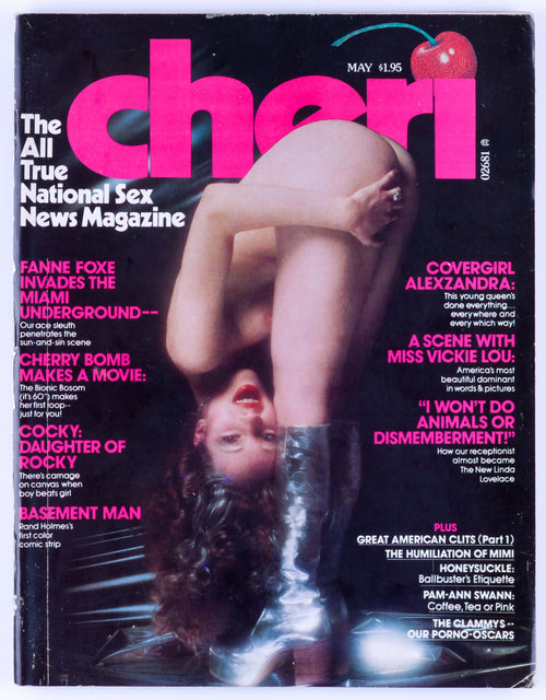 Cheri May 1977 Vol. 1 No. 10 Softcore Vintage Adult Magazine - Vickie Lou, Linda Lovelace, Fanne Foxe, Sue Feele, Alexzandra