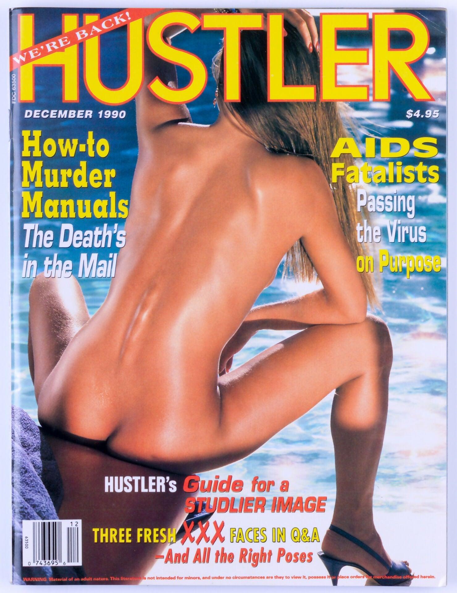 HUSTLER Vintage Softcore Adult Magazine Vol. 17 No. 6 December 1990 - Heather Hunter, Lauren Brice - XXX Marketplace