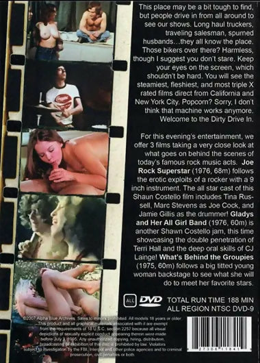 Rock-O-Rama Triple Feature Dirty Drive In Alpha Blue Archives DVD