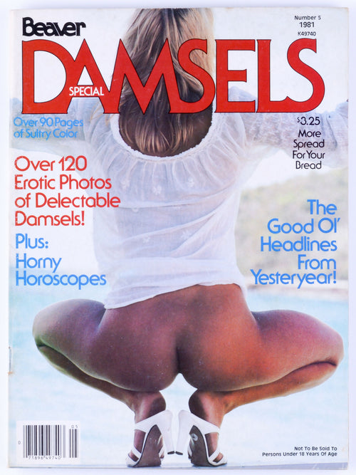 Beaver DAMSELS SPECIAL 1981 No. 5 Vintage Softcore Adult Magazine