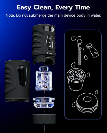 EINSEO Male Masturbator Penis Pump, AI Sync Sex Toys for Men