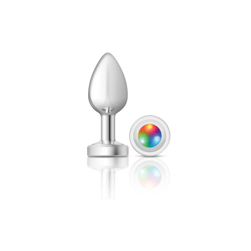 "Light Up Silver Metal Plug - Medium VB-CC9139"