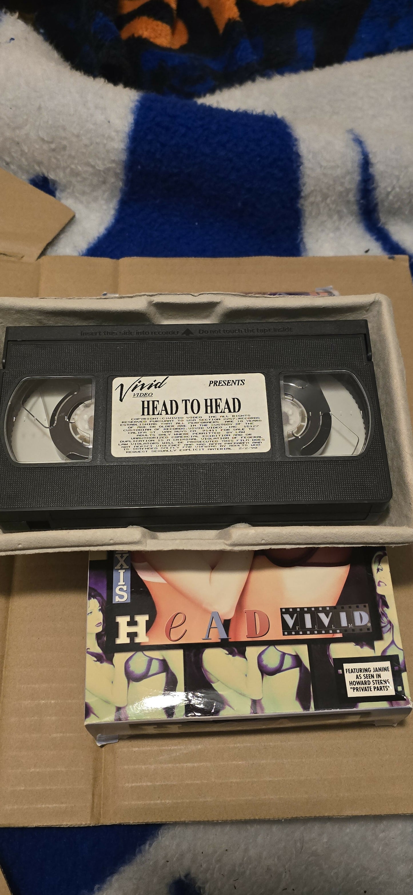 Head to Head (VHS) - Alexis & Janine - Vivid Video - Featuring Janine Lindemulder as seen in Howard Stern’s “Private Parts”