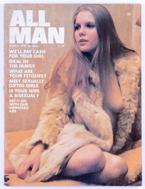 All MAN March 1976 Vol. 16 No. 2 Softcore Vintage Magazine