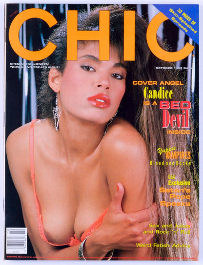 CHIC October 1989 Vol. 13 No. 12 Vintage Softcore Adult Magazine - Kiesha, Peter North - XXX Marketplace