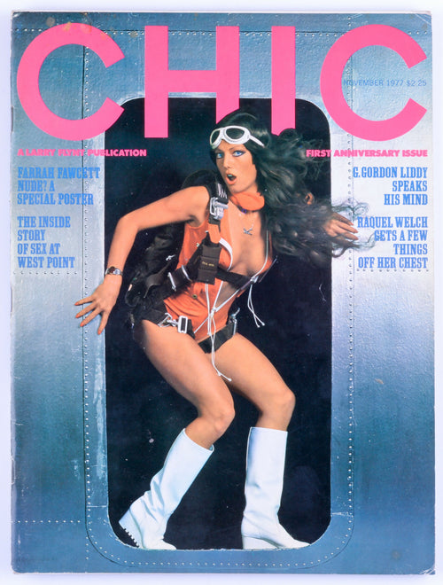 CHIC November 1977 Vol. 2 No. 1 Softcore Vintage Magazine Larry Flynt Publication - Trifold Poster