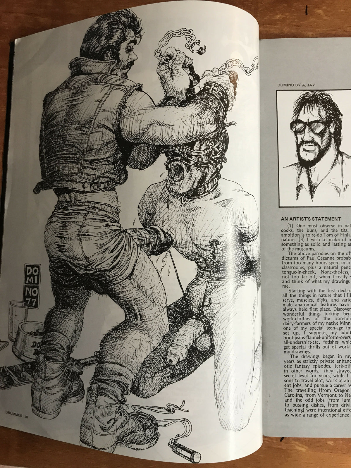 Drummer #29 Gay Men's Leather Magazine 1979 Domino Art Feet Fetish