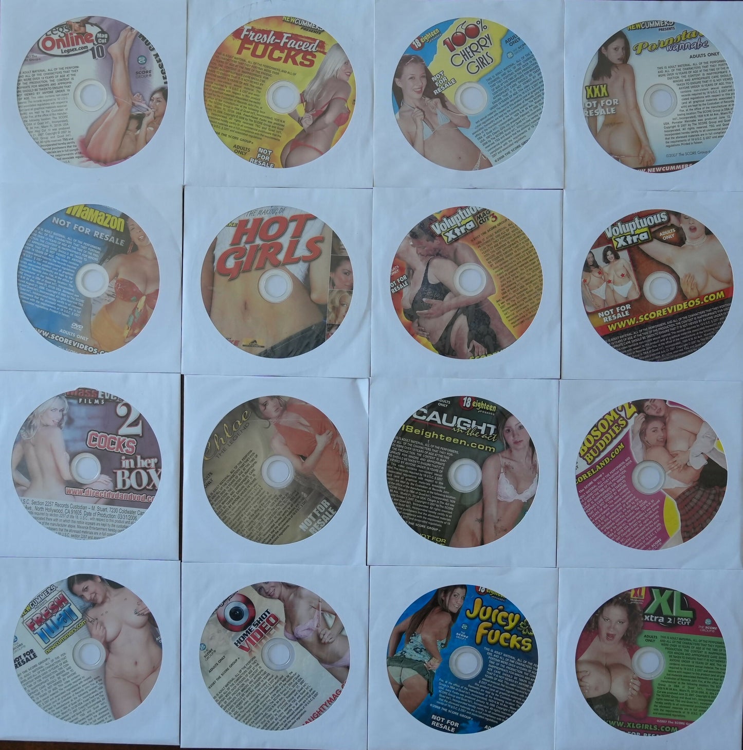 Lot of 16 XXX Supplemental DVD - Early to Mid 2000s - Lot #6