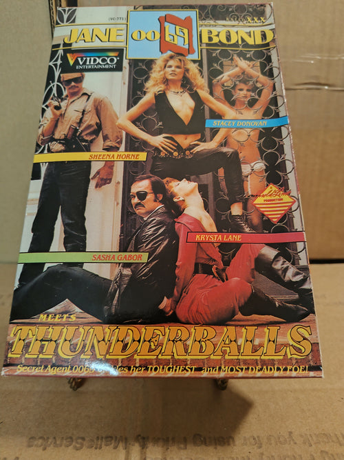 JANE BOND 0069 MEETS THUNDERBALLL STACEY DONOVAN KRYSTA LANE VIDCO VINTAGE VHS 1983