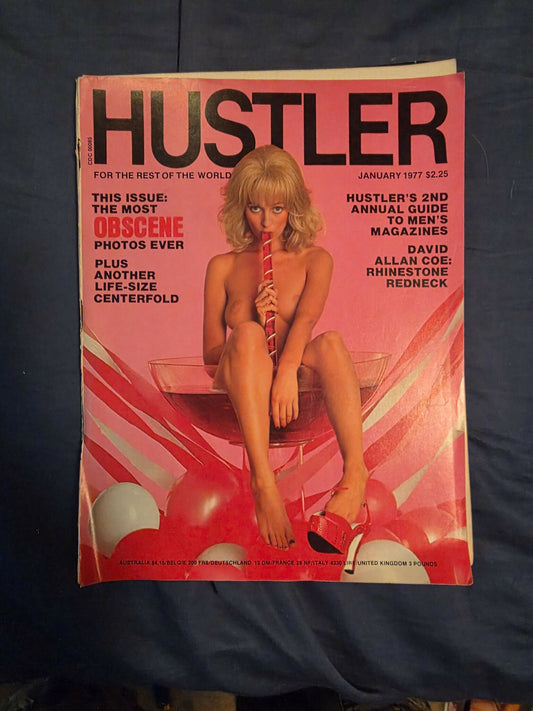 Vintage Hustler Magazine January 1977 Original Issue