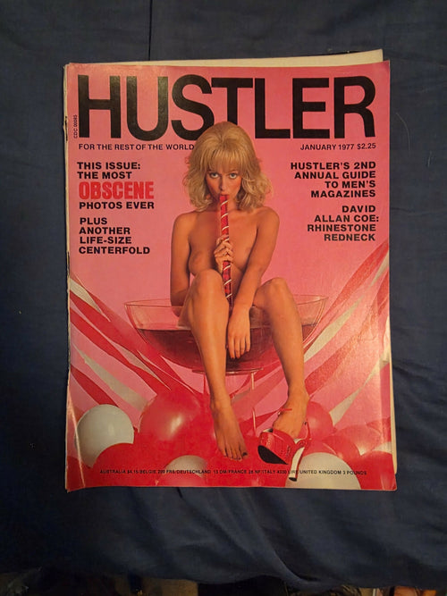 Vintage Hustler Magazine January 1977 Original Issue