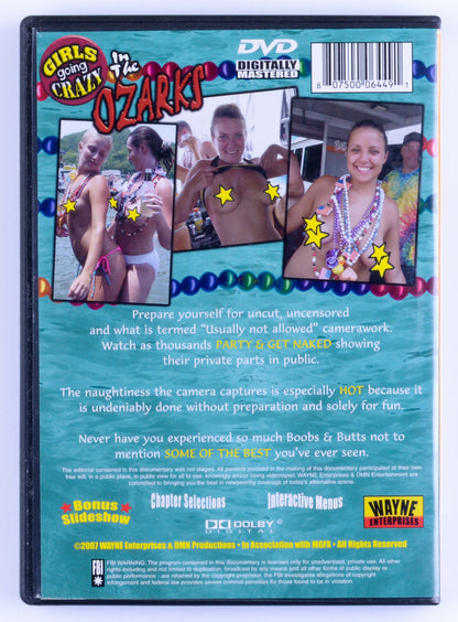 Girls Going Crazy In The Ozarks Amateur Flashing DVD WAYNE Enterprises 2007