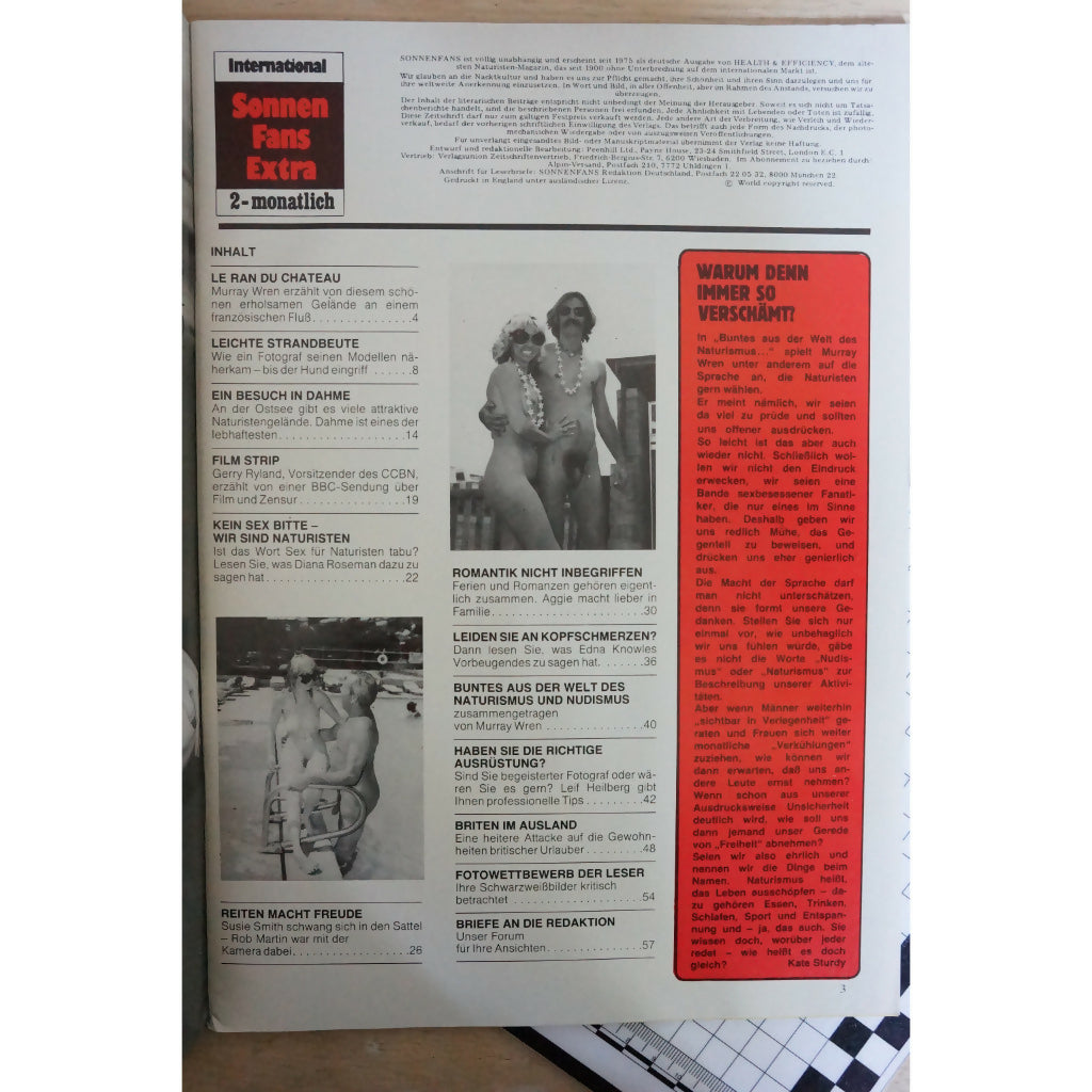 Sonnenfans Nudist Magazine