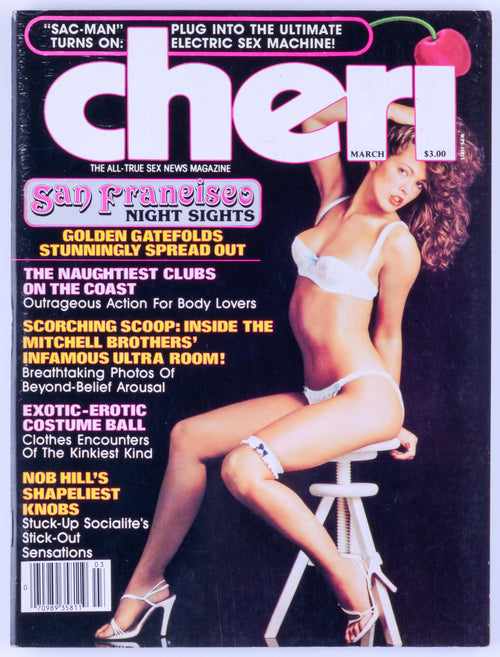 CHERI March 1983 Vol. 7 No. 8 Vintage Softcore Adult Magazine - Fold Out Poster, Diane Bentley, Taylor Evans