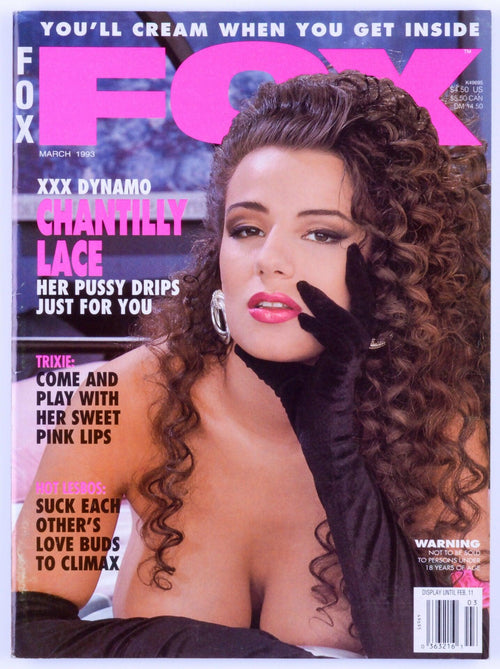 FOX Vintage Softcore Adult Magazine Vol. 11 No. 10 March 1993 - Chantilly Lace