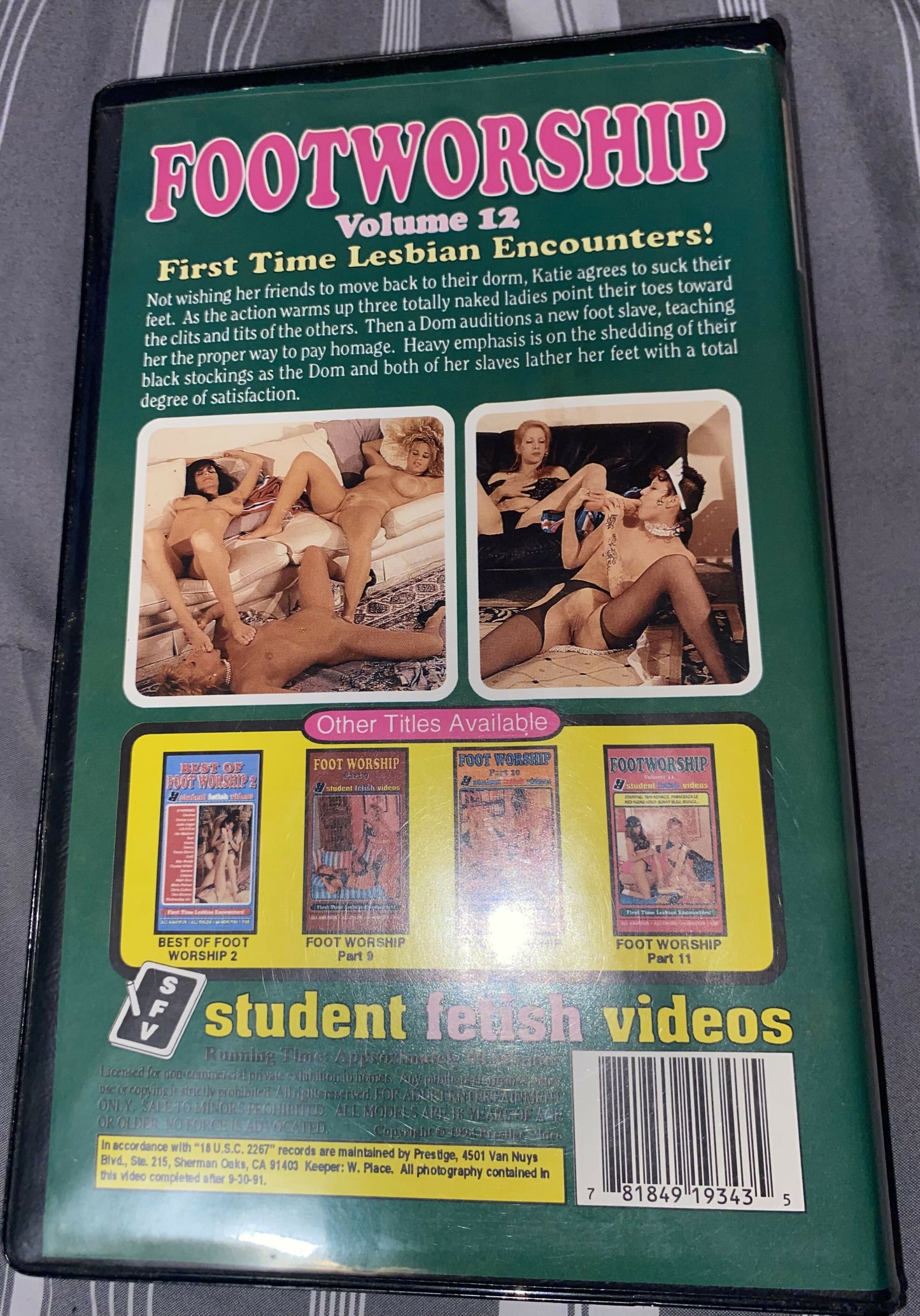 Student Fetish Videos - FOOTWORSHIP Volume 12 VHS