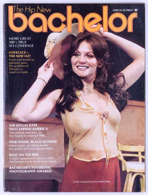 Bachelor June 1974 Vol. 14 No. 5 Vintage Softcore Magazine - Jenny Leigh, Rene Bond, Arlana Blue