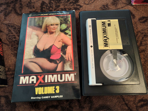 MAXIMUM VOLUME 3 FEATURING CANDY SAMPLES RARE VINTAGE BETAMAX CABALLERO VIDEO