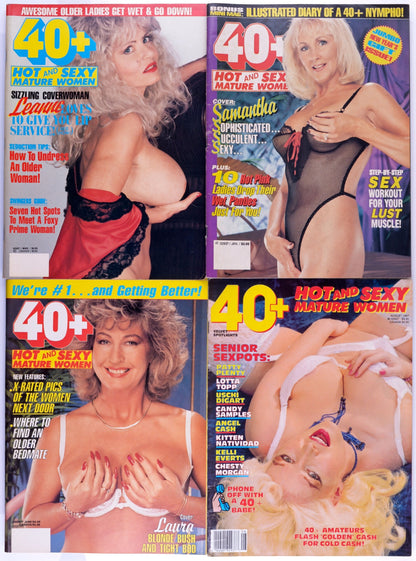 40+ By Elton Publishing Mature Adult Magazine Lot Of 24 1987 - 1994 *Fair To Good Condition*