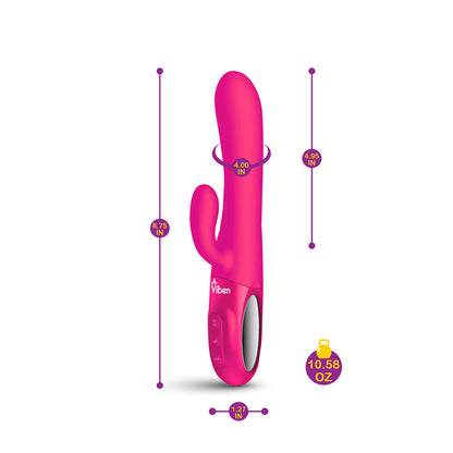 Viben - Hypnotic Clit Teaser and Thrusting Rabbit - Hot Pink