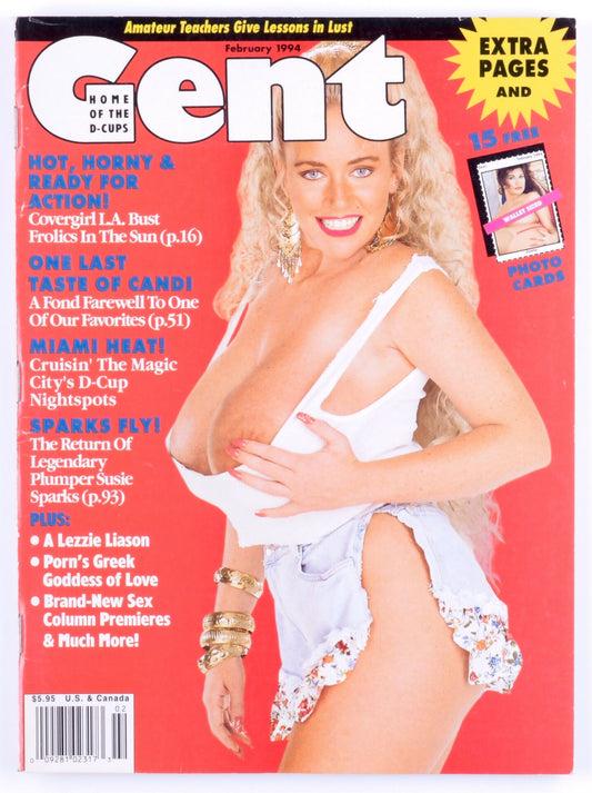 *Rare* Gent February 1994 Vol. 35 No. 2 Big Tits Softcore Vintage Magazine - L.A. Bust, Susie Sparks, Zoryna