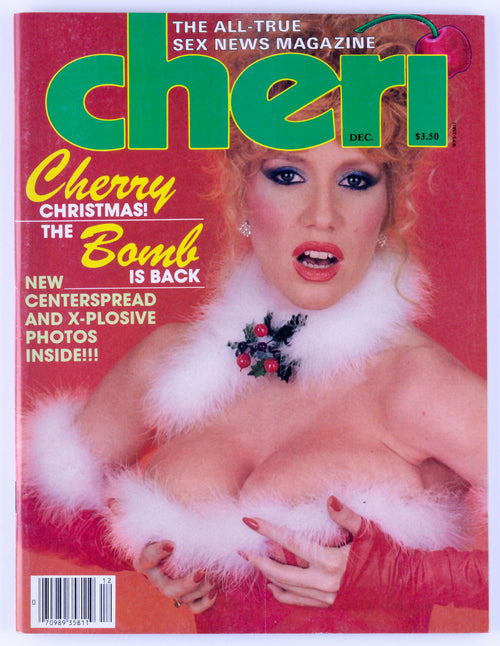 Cheri December 1984 Vol. 9 No. 5 Vintage Softcore Adult Magazine - Cherry Bomb Trifold Poster, Crystal Breeze, Diane Bentley, Debra Lynn