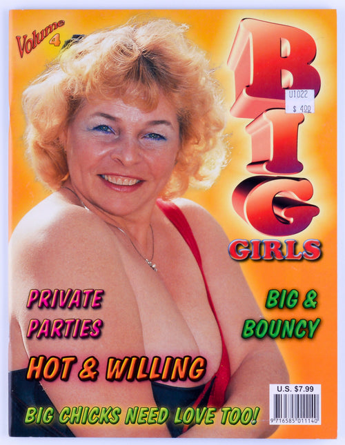 BIG Girls Vol. 4 Vintage Softcore Autralian BBW Adult Magazine Unknown Publication Date