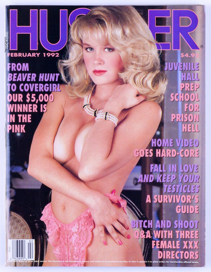 HUSTLER Vintage Softcore Adult Magazine Vol. 18 No. 9 February 1992 - XXX Marketplace
