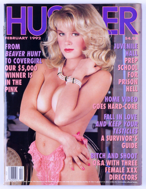 HUSTLER Vintage Softcore Adult Magazine Vol. 18 No. 9 February 1992