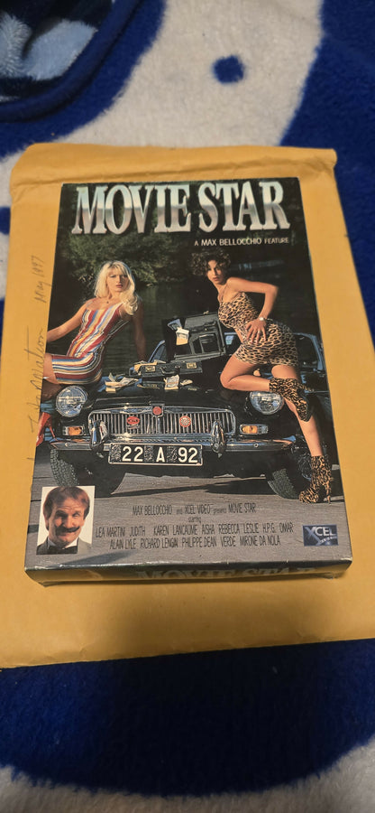 Movie Star VHS - Max Bellocchio Feature - Lea Martini, Judith, Karen Lancôme, Aisha, Rebecca - Vintage 1980s Adult Video