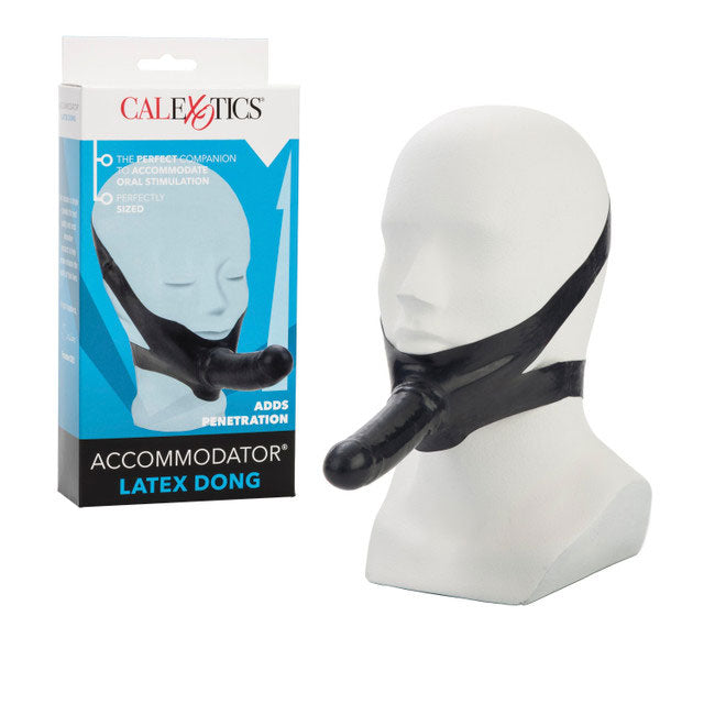 The Original Accomodator Latex Dong - Black