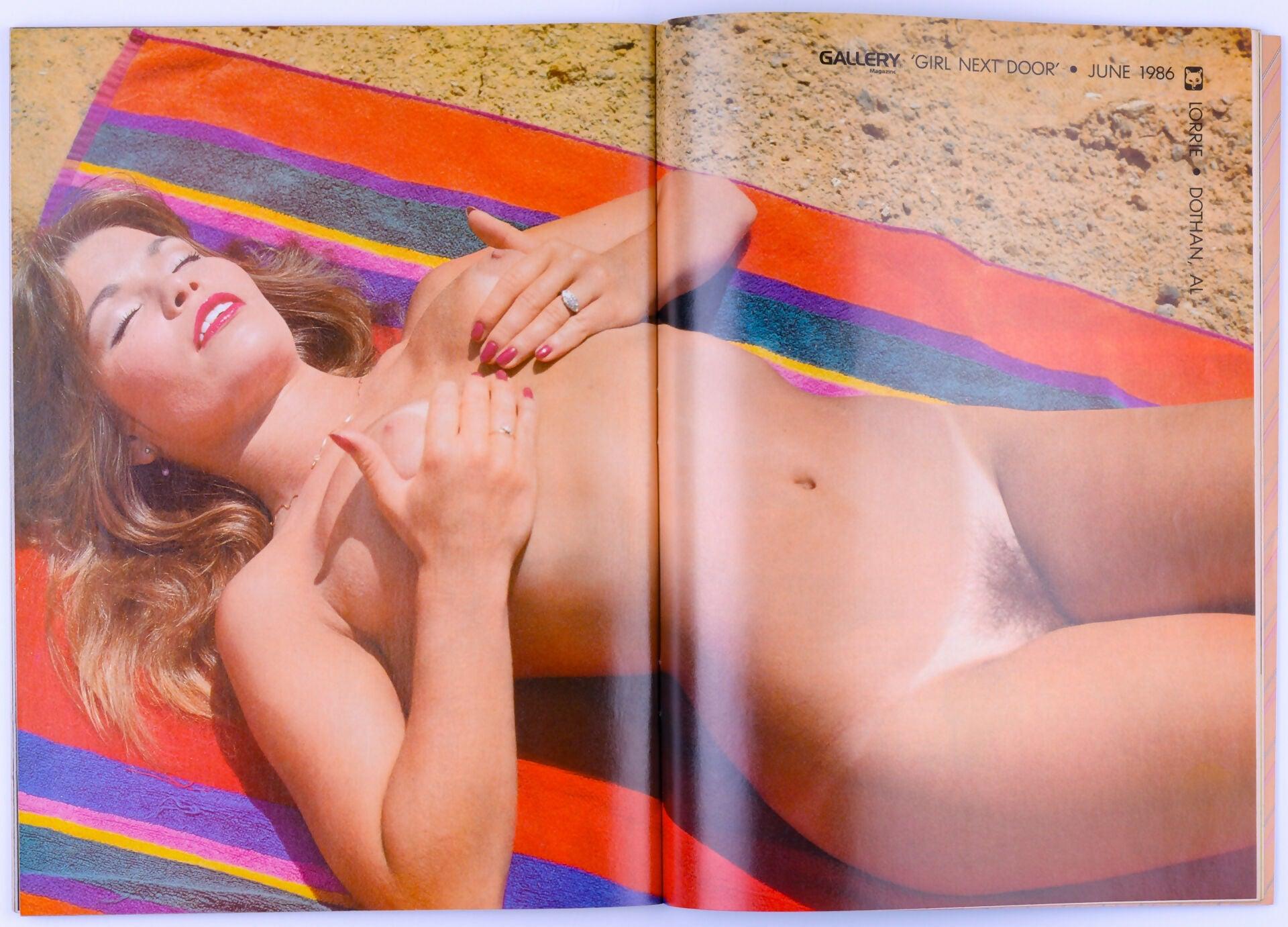 Gallery June 1986 Vol. 14 No. 6 Vintage Softcore Magazine - Includes Poster - XXX Marketplace