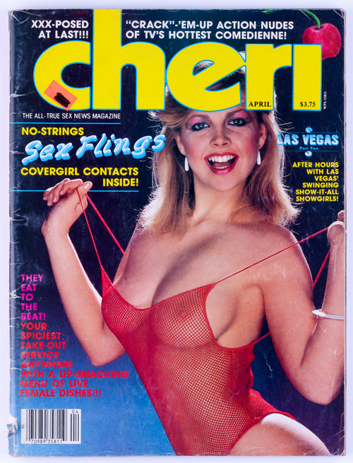 Cheri April 1985 Vol. 9 No. 9 Softcore Vintage Adult Magazine - Trifold Poster