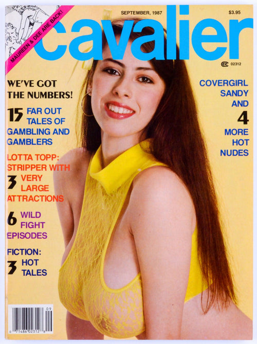 Cavalier Vintage Softcore Adult Magazine Vol. 37 No. 9 September 1987 - Lotta Topp, Trnity Loren, Janelle Brown,